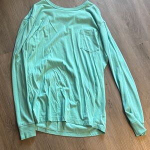 American Eagle Outfitters Mint Green Long Sleeve Tee